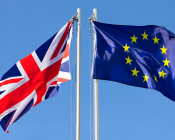 The UK and EU flag side by side